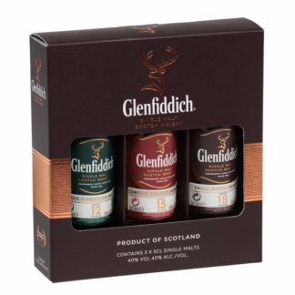 Glenfiddich Triple Pack 12/15/18 x 50ml 